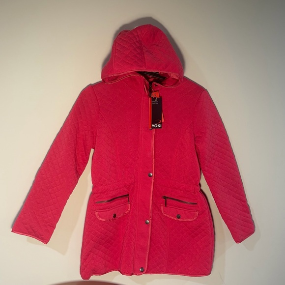 Yoki Jackets & Blazers - NWT Yoki Vibrant Pink Quilted Jacket